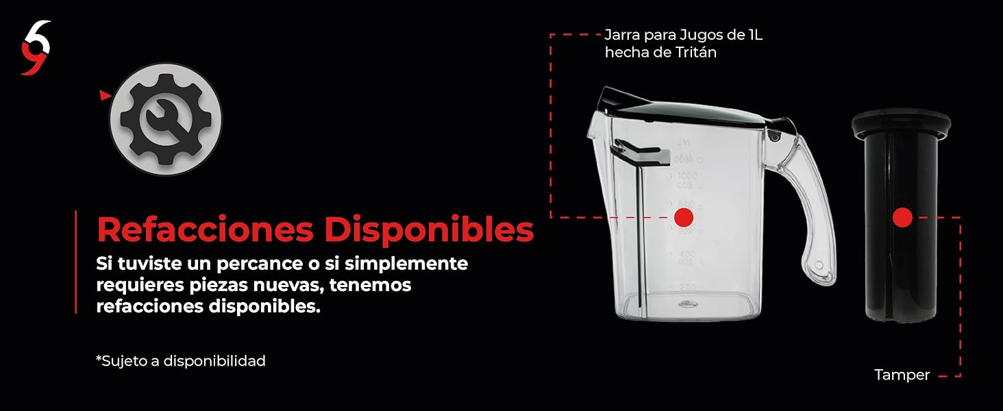EXTRACTOR DE JUGOS REFACCIONES