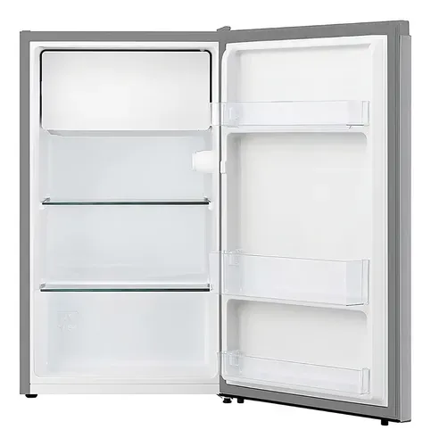 Refrigerador frigobar Hisense RR33D6AGX1 color gris con capacidad de 93L