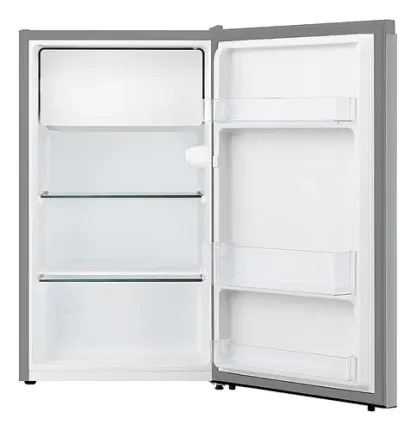 Refrigerador frigobar Hisense RR33D6AGX1 color gris con capacidad de 93L