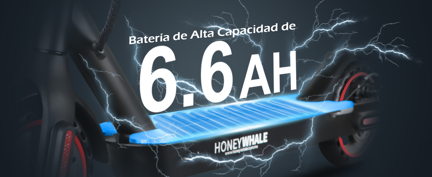 Batería de alta capacidad de 6.6AH