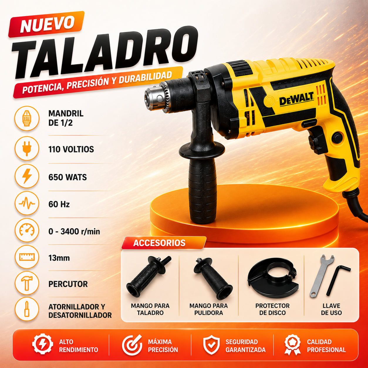 DuoForce Pro⚡Taladro y Pulidora + Accesorios