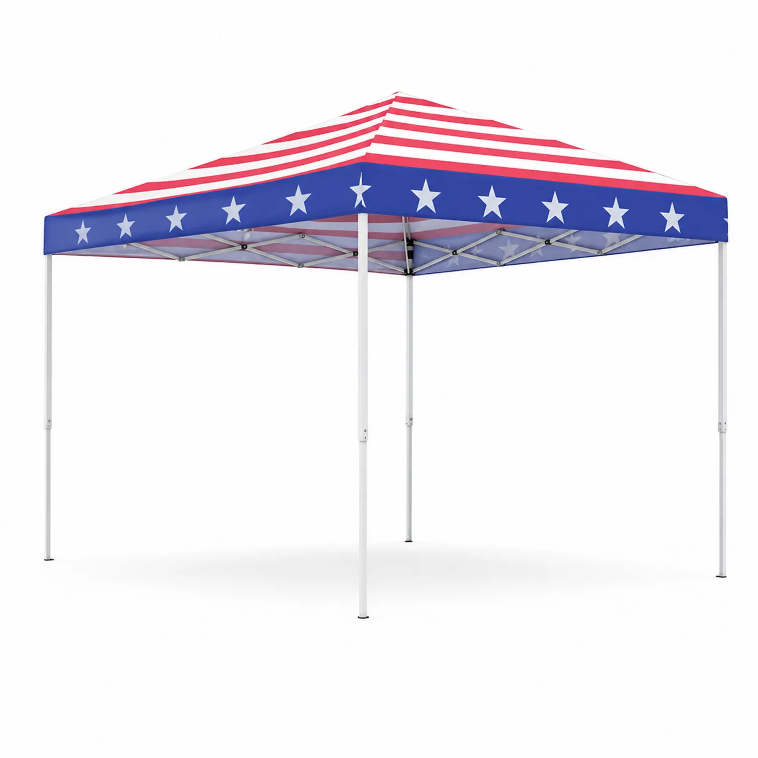 Faltdach Pavillon 3x3m Polyester Stahl-Nordellonest