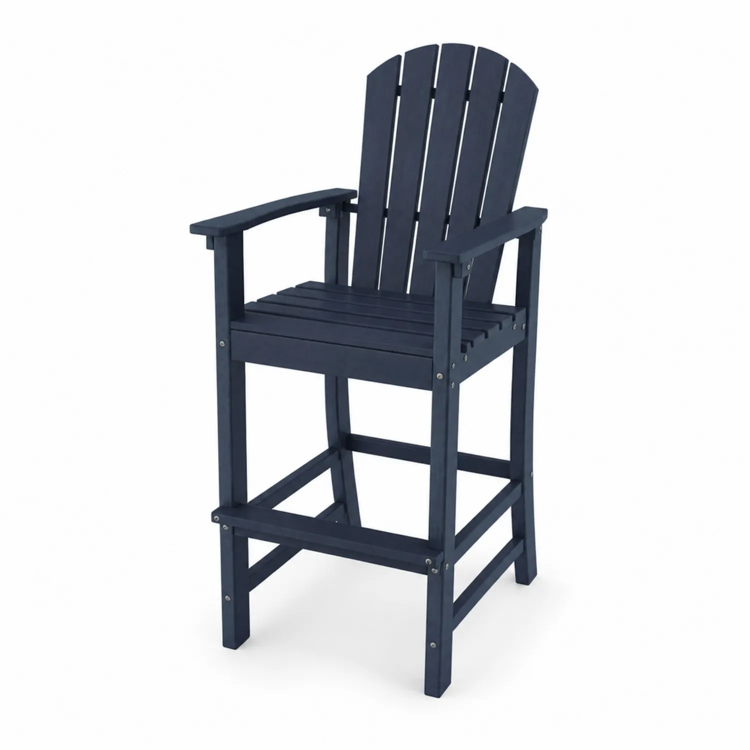 Hochstuhl aus Polywood in Blau, 110 cm-Nordellonest