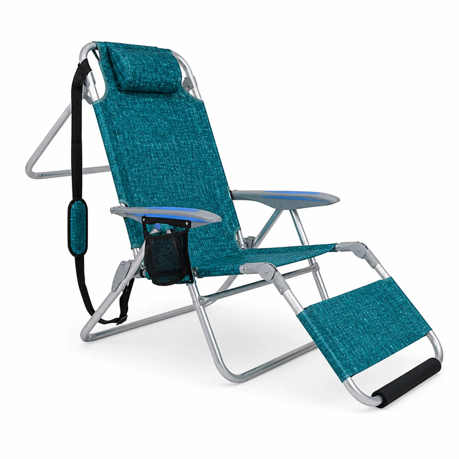 Klappbarer Strandstuhl Aluminium Türkis Polyester-Nordellonest
