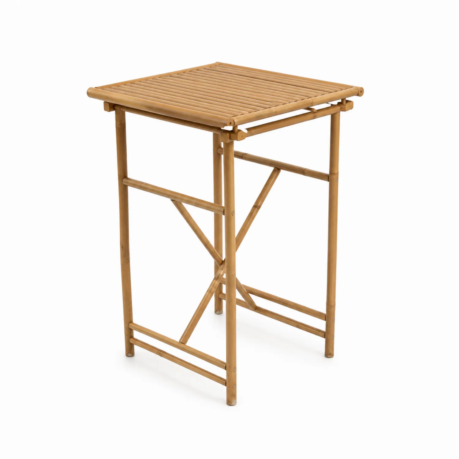 Bambus Klapptisch Quadratisch 60x60x70 cm-Nordellonest