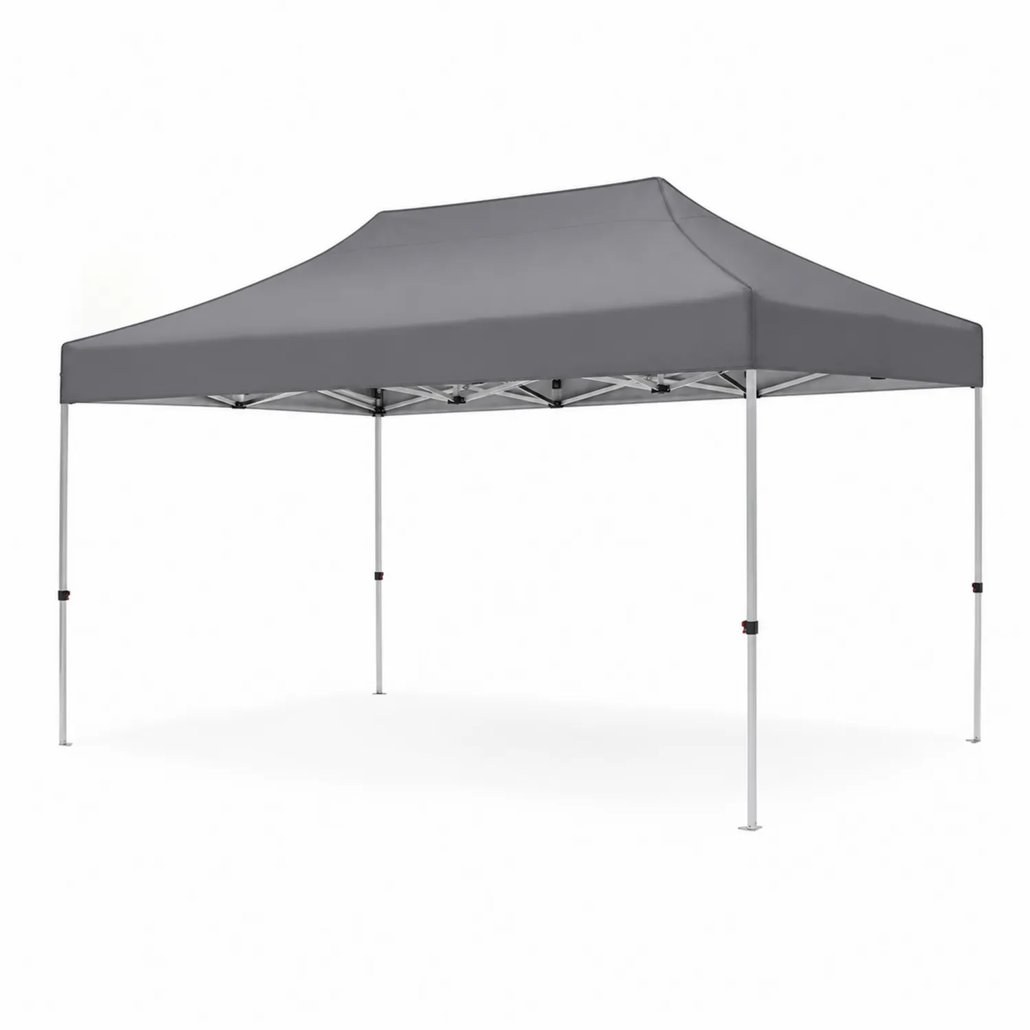 Rechteckiger Gartenpavillon 3x4 m Grau Stahl Polyester-Nordellonest
