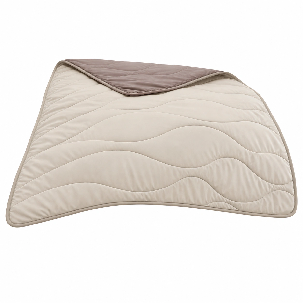 Steppbett Beige 135x200 cm Weich Gepolstert Leichtes Komfort Bettdecke-sweetvora