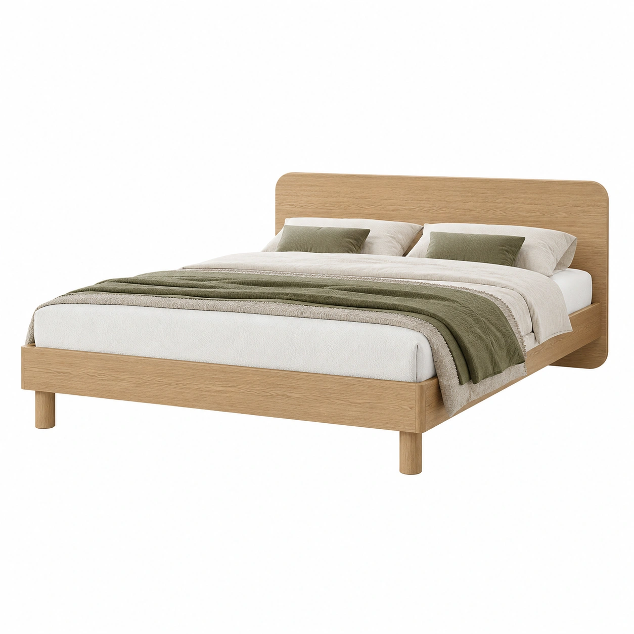 Futonbett Cannes Holzoptik 180x200 cm Modernes Design Doppelbett-cozyixo
