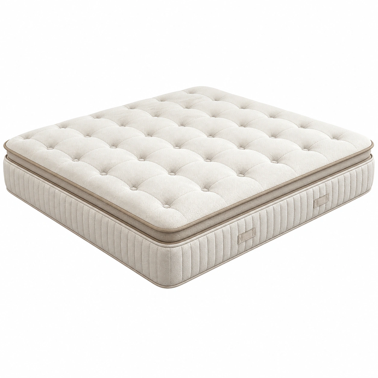 Matratze Carina 180x200 cm Komfort Schichtaufbau Steppdesign Beige Modern-cozyixo