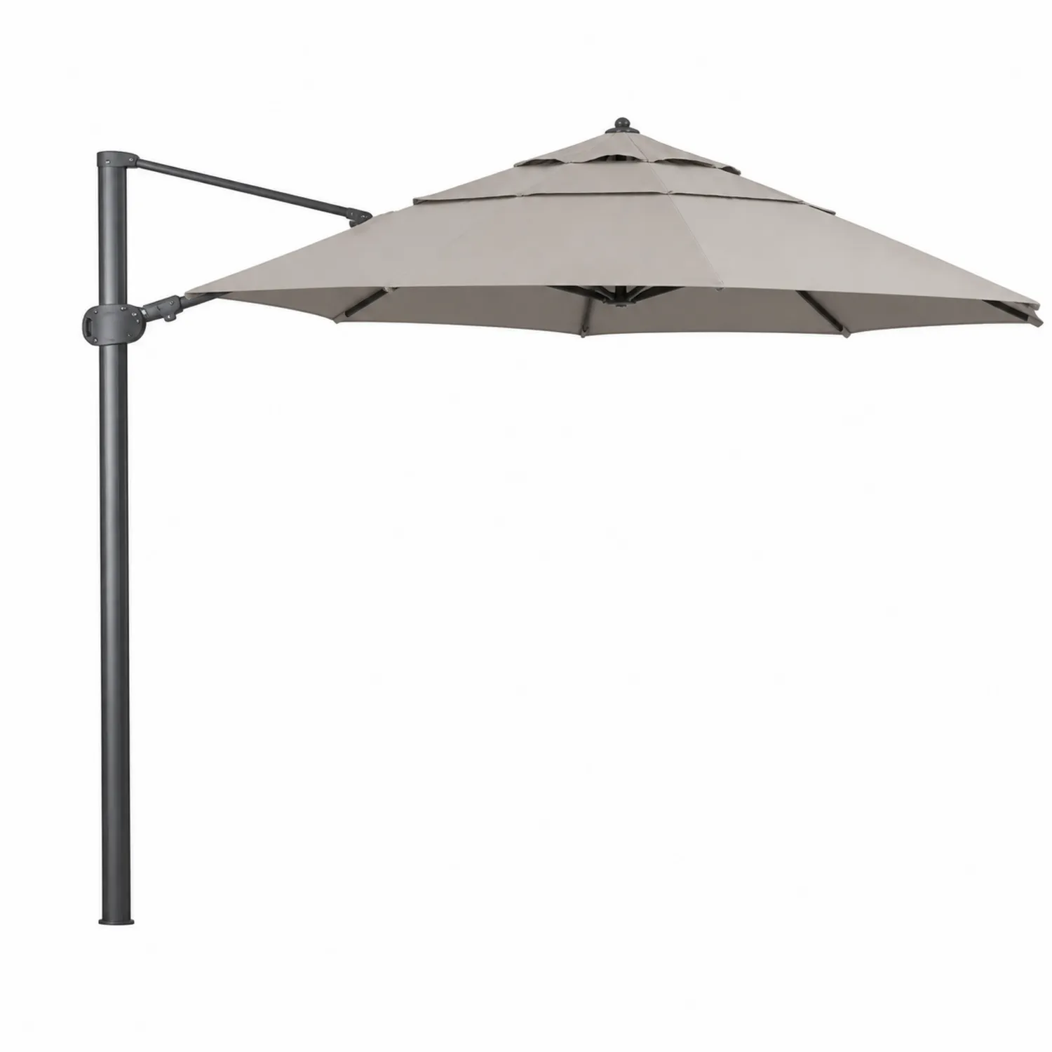 Parasol ogrodowy stalowy z poliestru 300 cm Beżowy