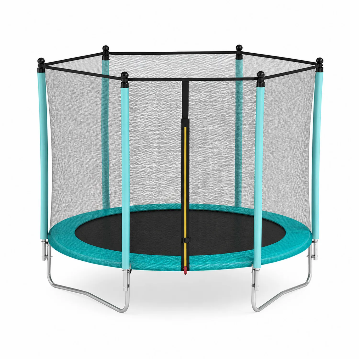Trampolina sześciokątna z siatką 150 cm Stal Polipropylen Poliester