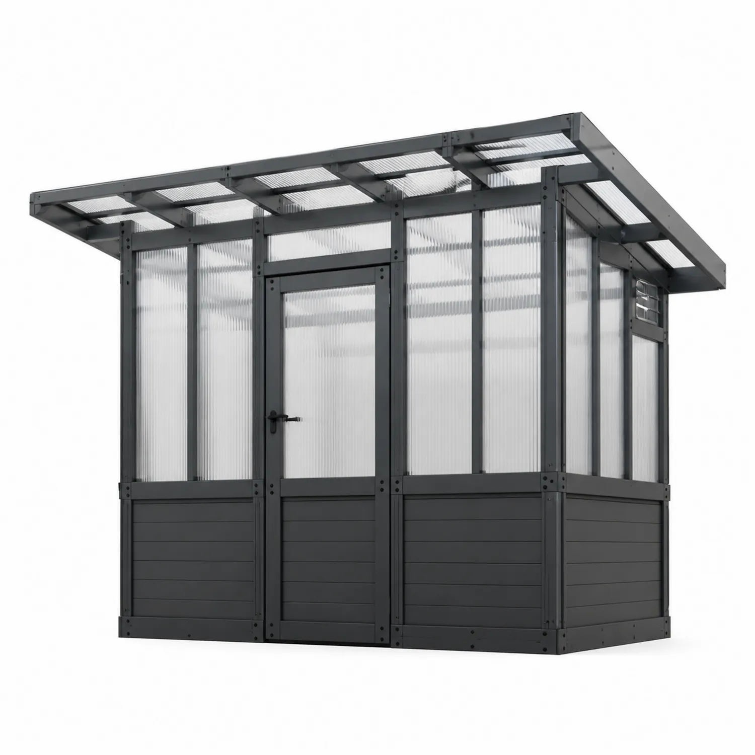 Szklarnia z poliwęglanu z aluminiową ramą 250x200x215 cm