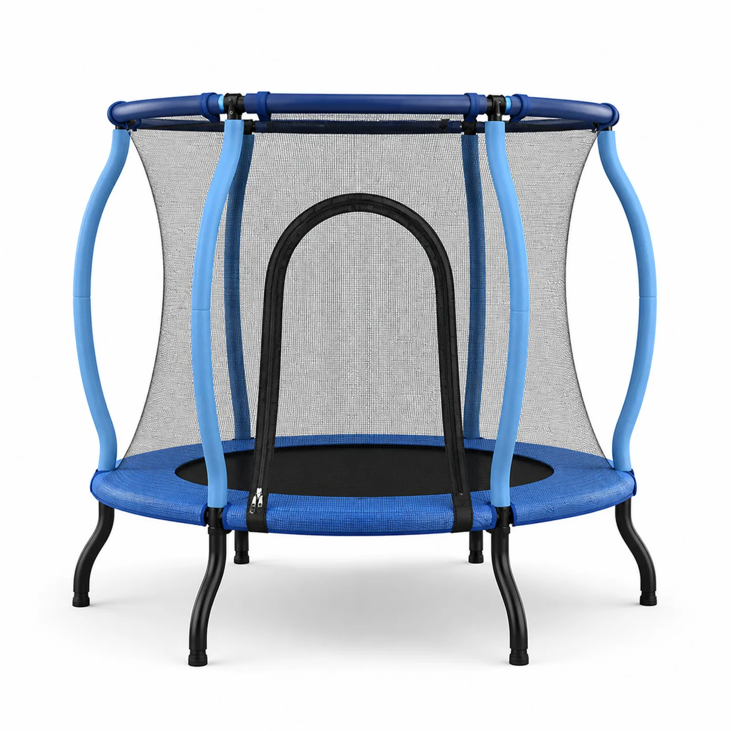 Trampolina dla dzieci z siatką ochronną, 140 cm, stalowa