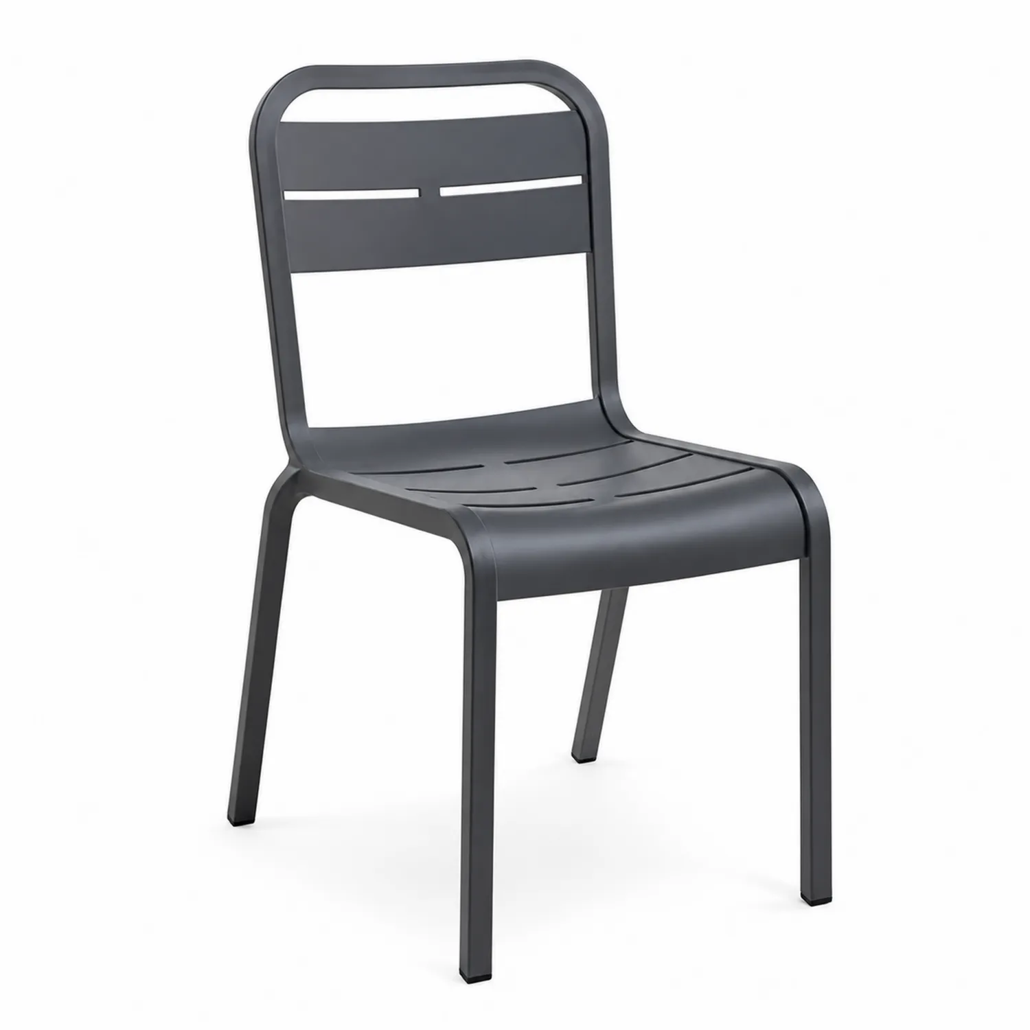 Metalowe krzesło antracytowe 85x45x54cm