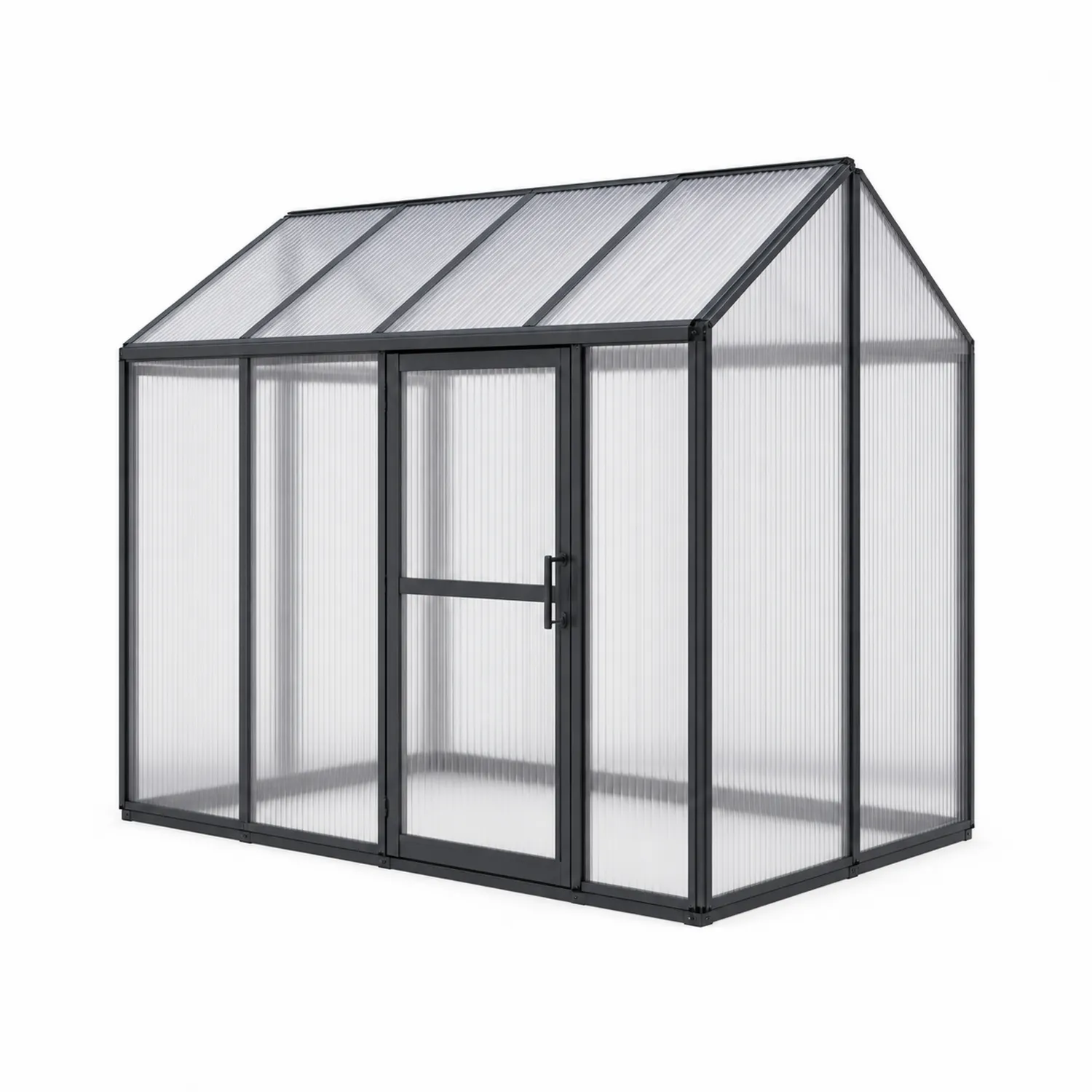 Invernadero de Aluminio con Paneles de Policarbonato 6 mm 430x250x209 cm