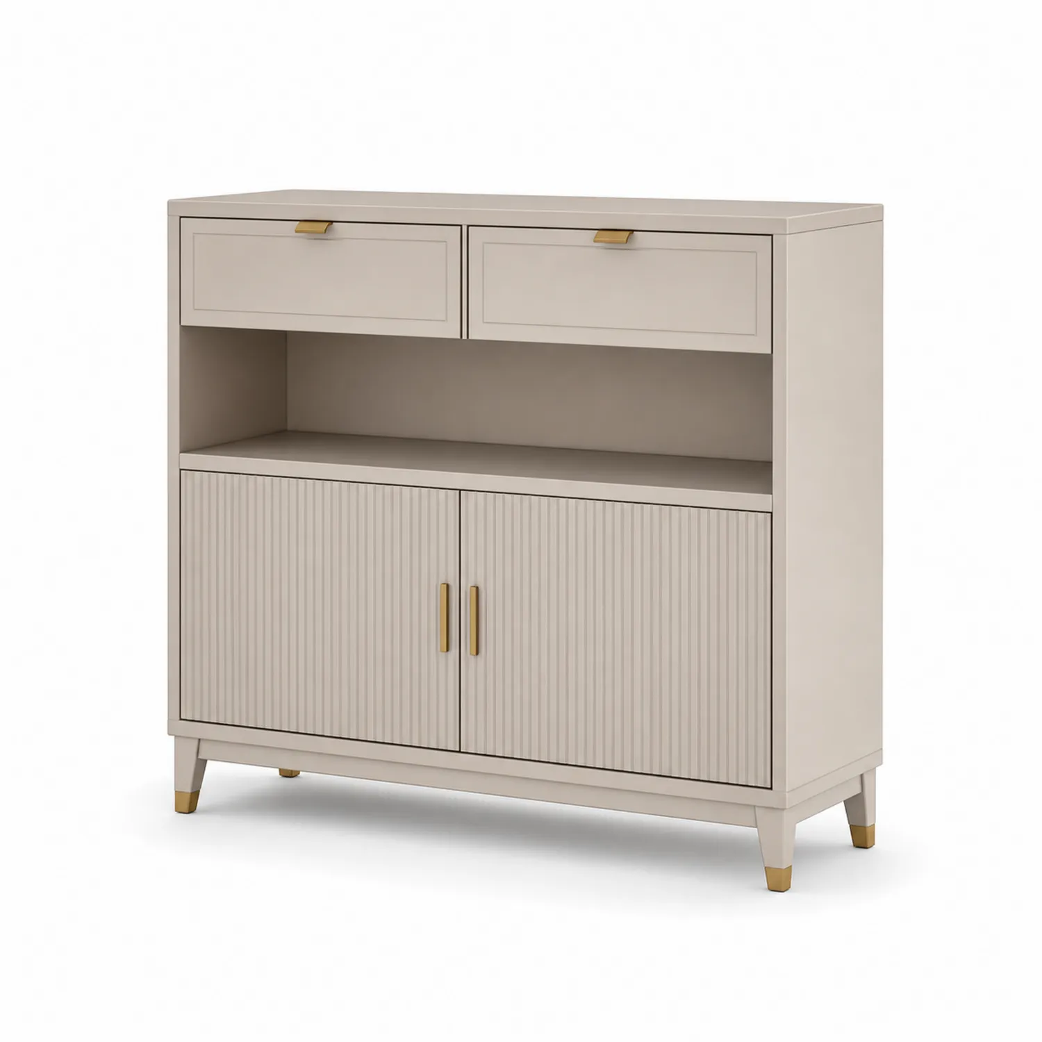 Armario de MDF con 2 Cajones y 2 Puertas 80x40x100 cm