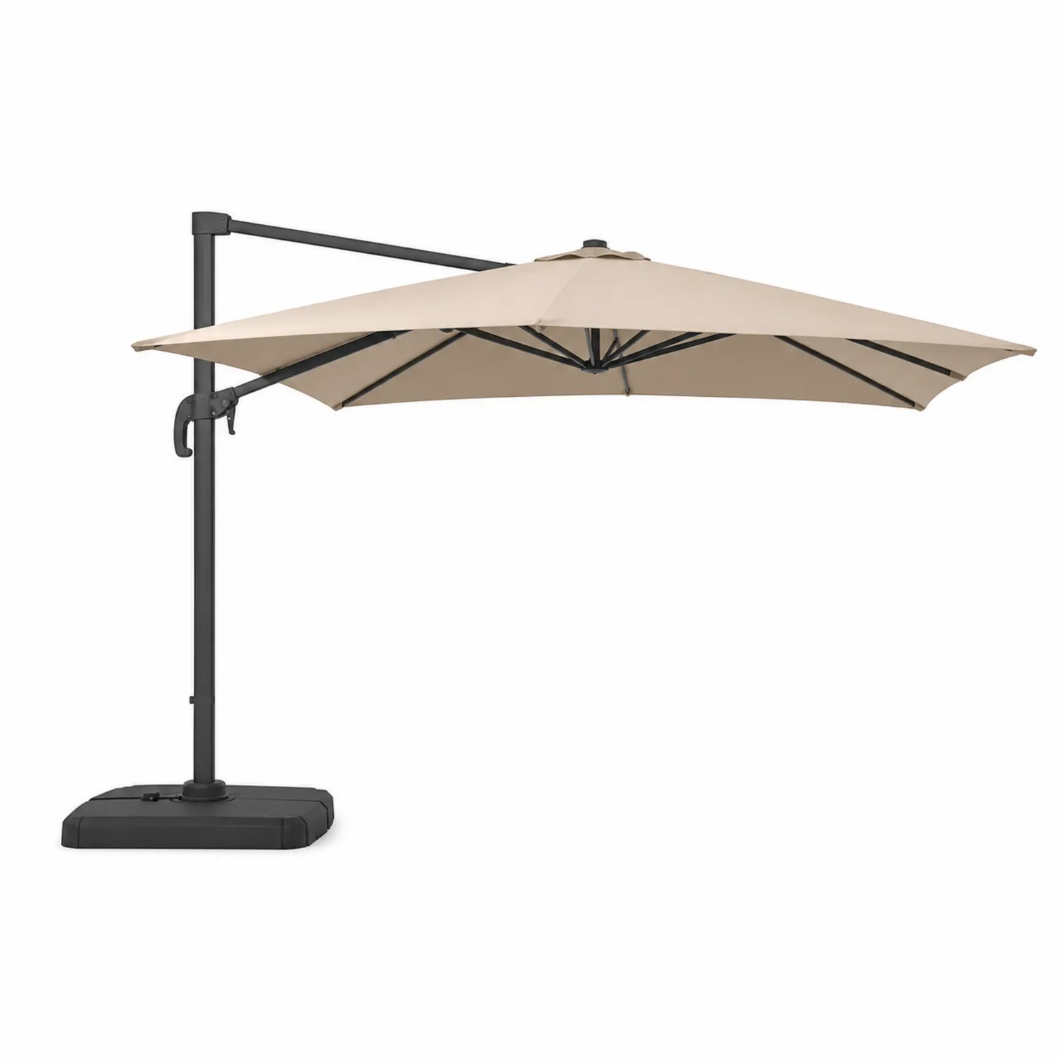Sombrilla de Jardín 300 cm Aluminio y Poliéster Beige