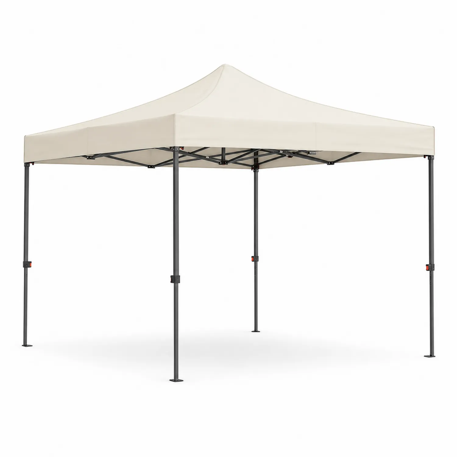 Carpa Plegable 3x3m Beige de Poliéster y Acero