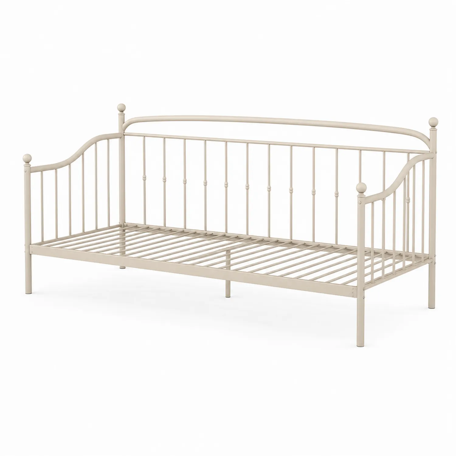Cama de Día de Metal Beige
