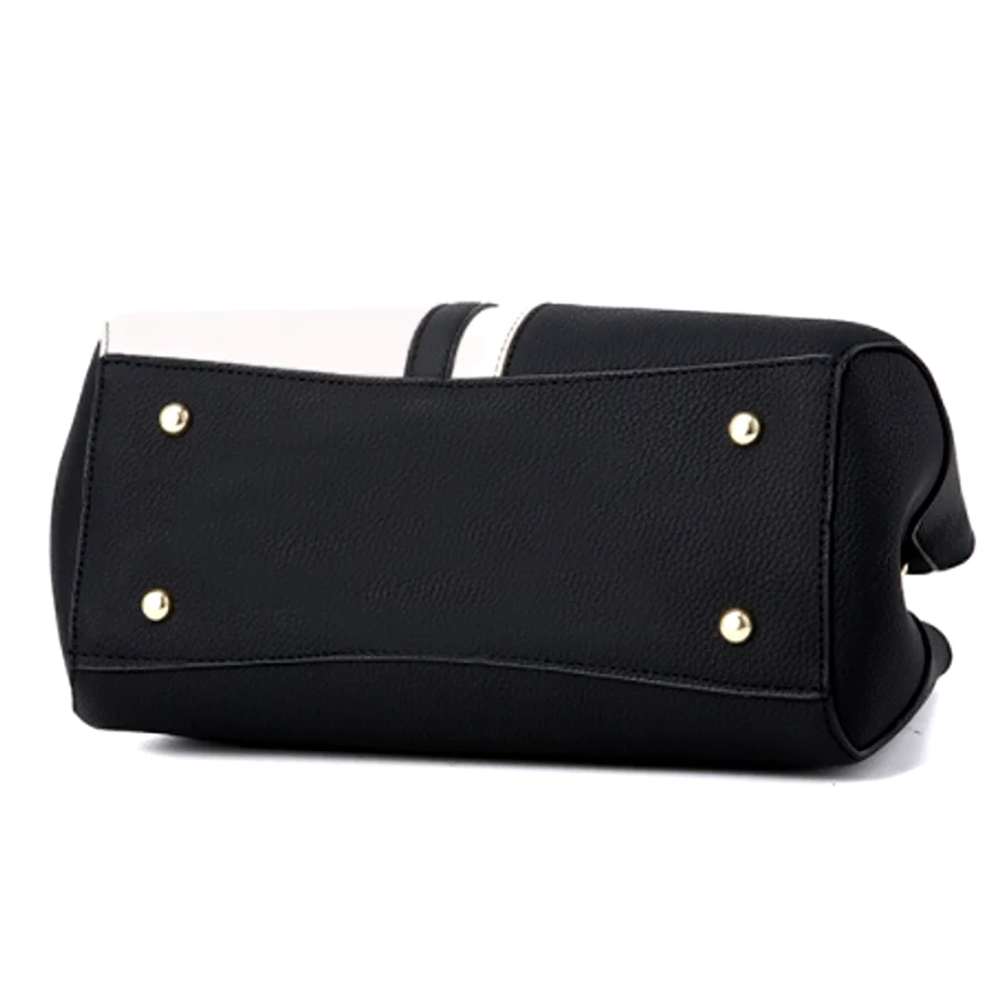 Elegant Contrast Color Simple Fashion Handbag Single Shoulder Oblique