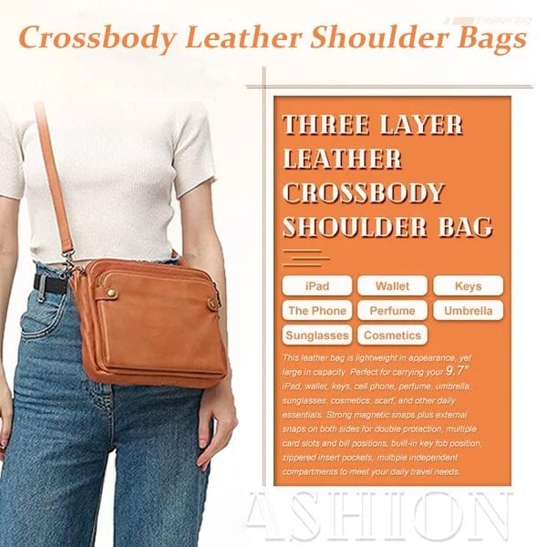 🔥Hot Sale 50% OFF-Crossbody Leather Shoulder Bags and Clutches