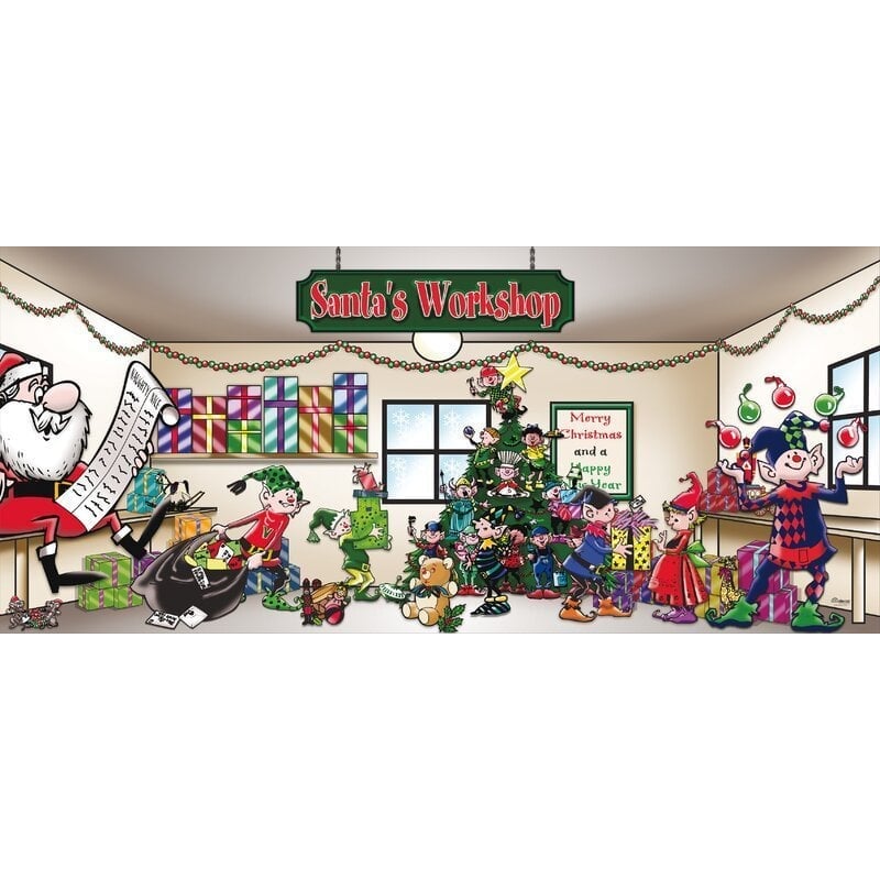 🎁Santa's Workshop Garage Door
