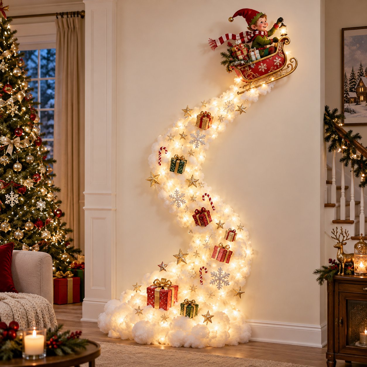 Christmas wall decoration style options