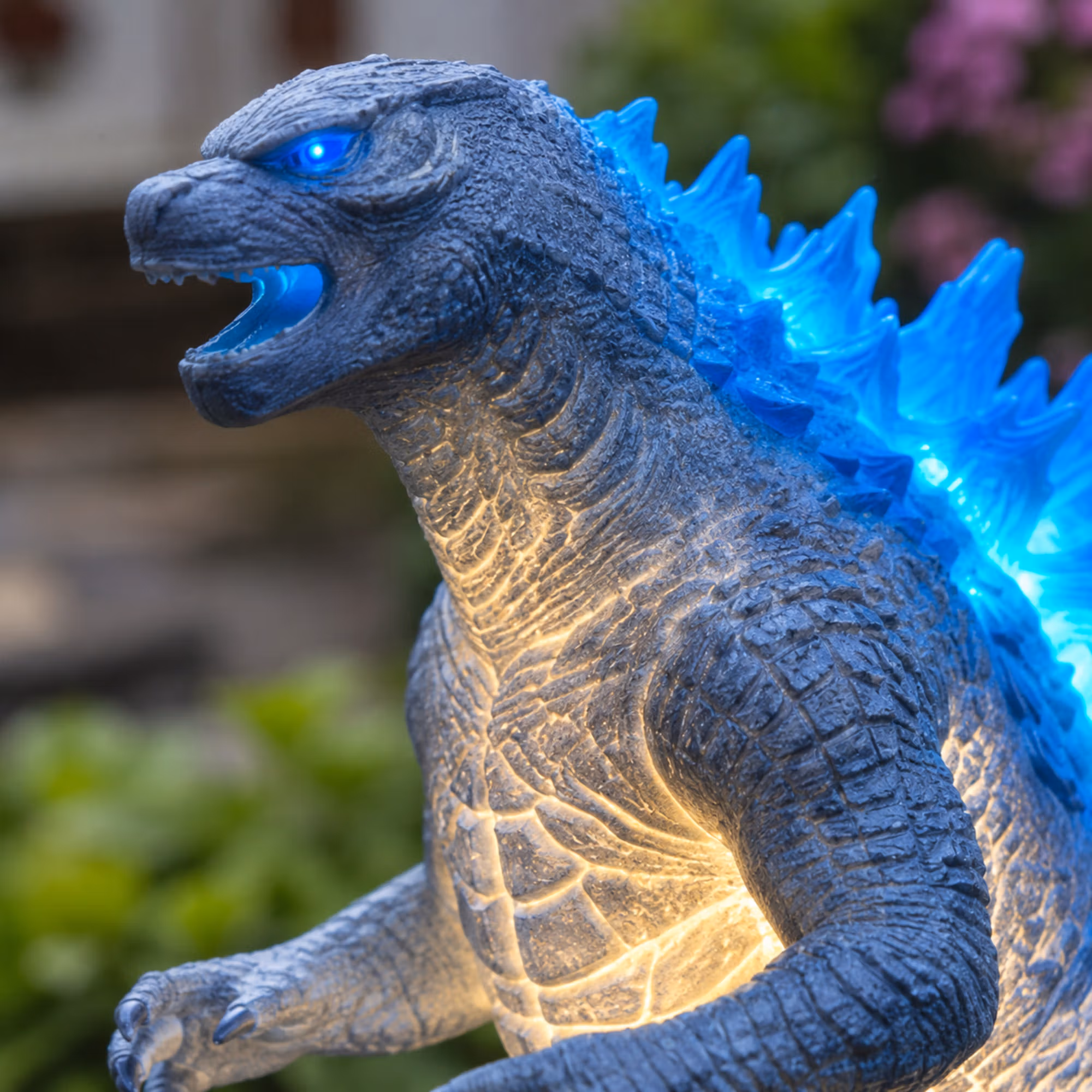 60th Anniversary Solar Garden Stake Light, Sci-Fi Spaceship Inspired Outdoor LED Yard Decor, Collectible Solar Pathway Lamp, Gift for Fans