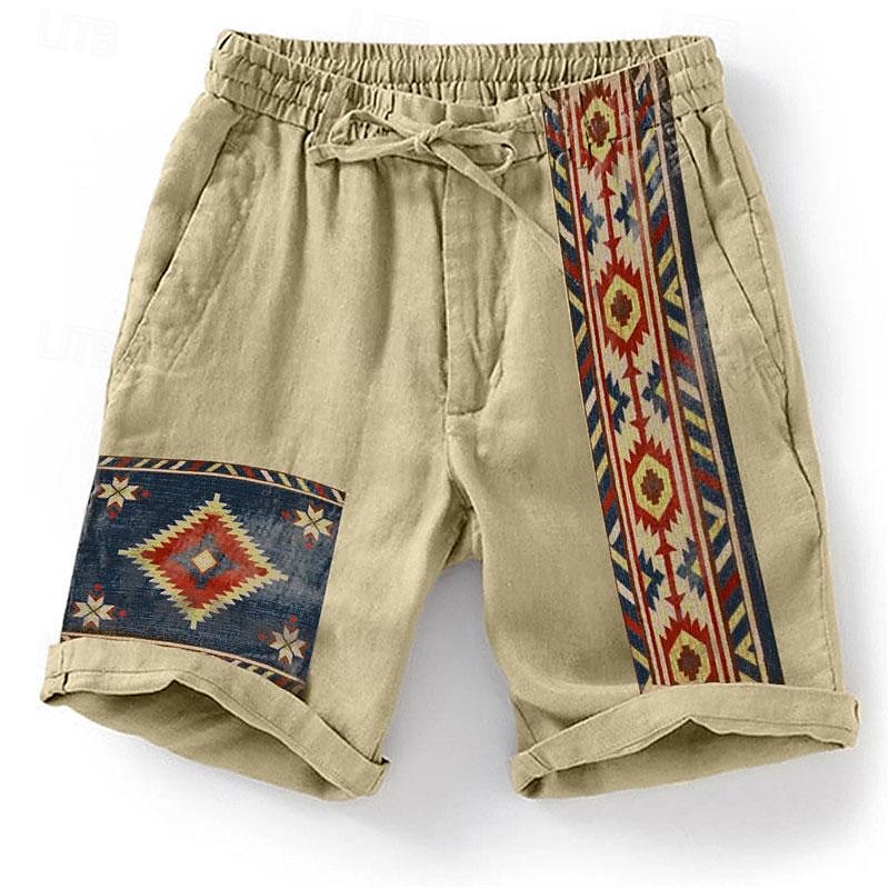 Men's Graphic Shorts Summer Shorts Beach Shorts Mid Waist Designer Ethnic Style Casual Daily Beach Drawstring Elastic Waist 3D Print Designer Clothing Apparel 2026 - $25.99 –P10