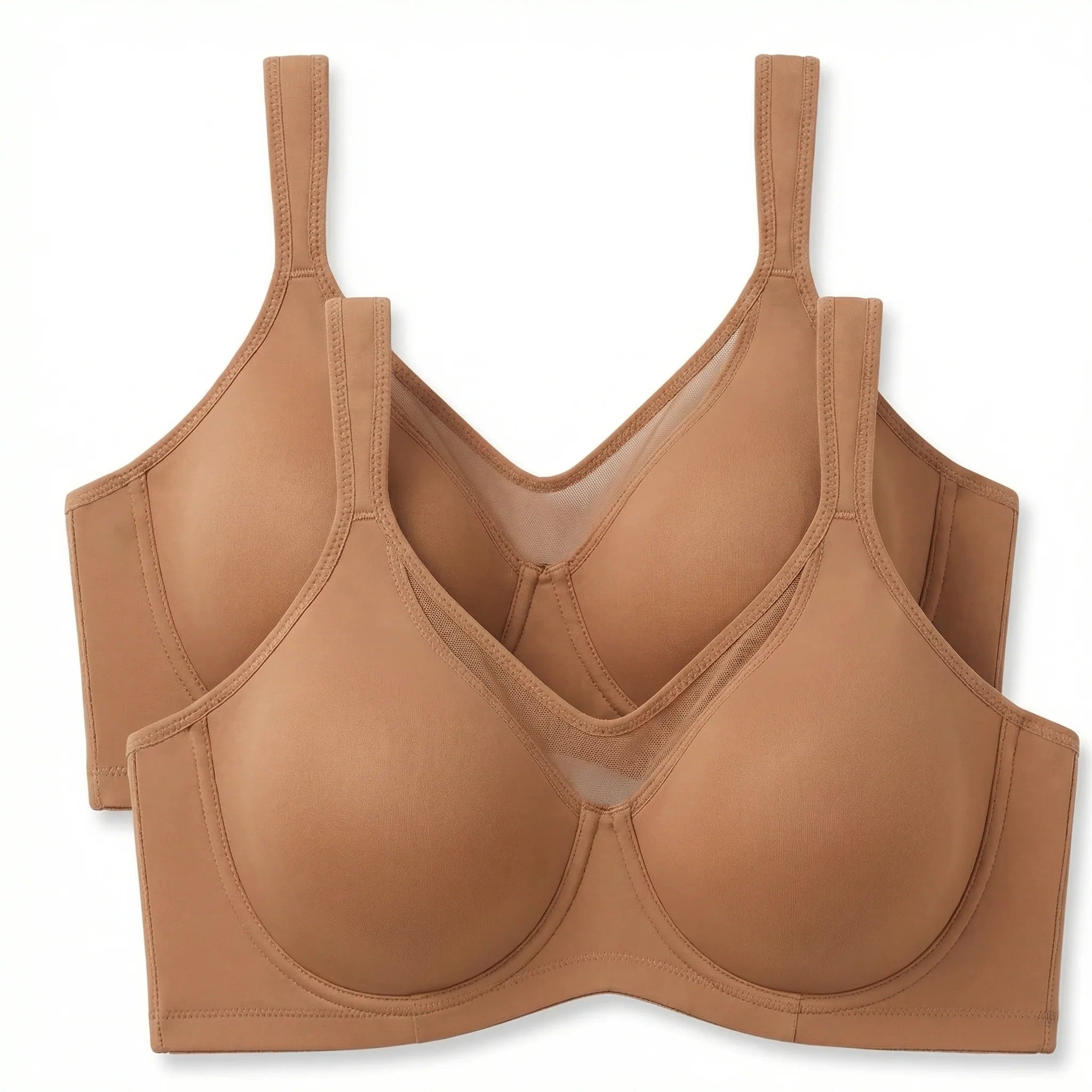 🏆 Last Day Special Price £9.99! 💐Women's Elegant Sheer Full Coverage Plus Size Bra