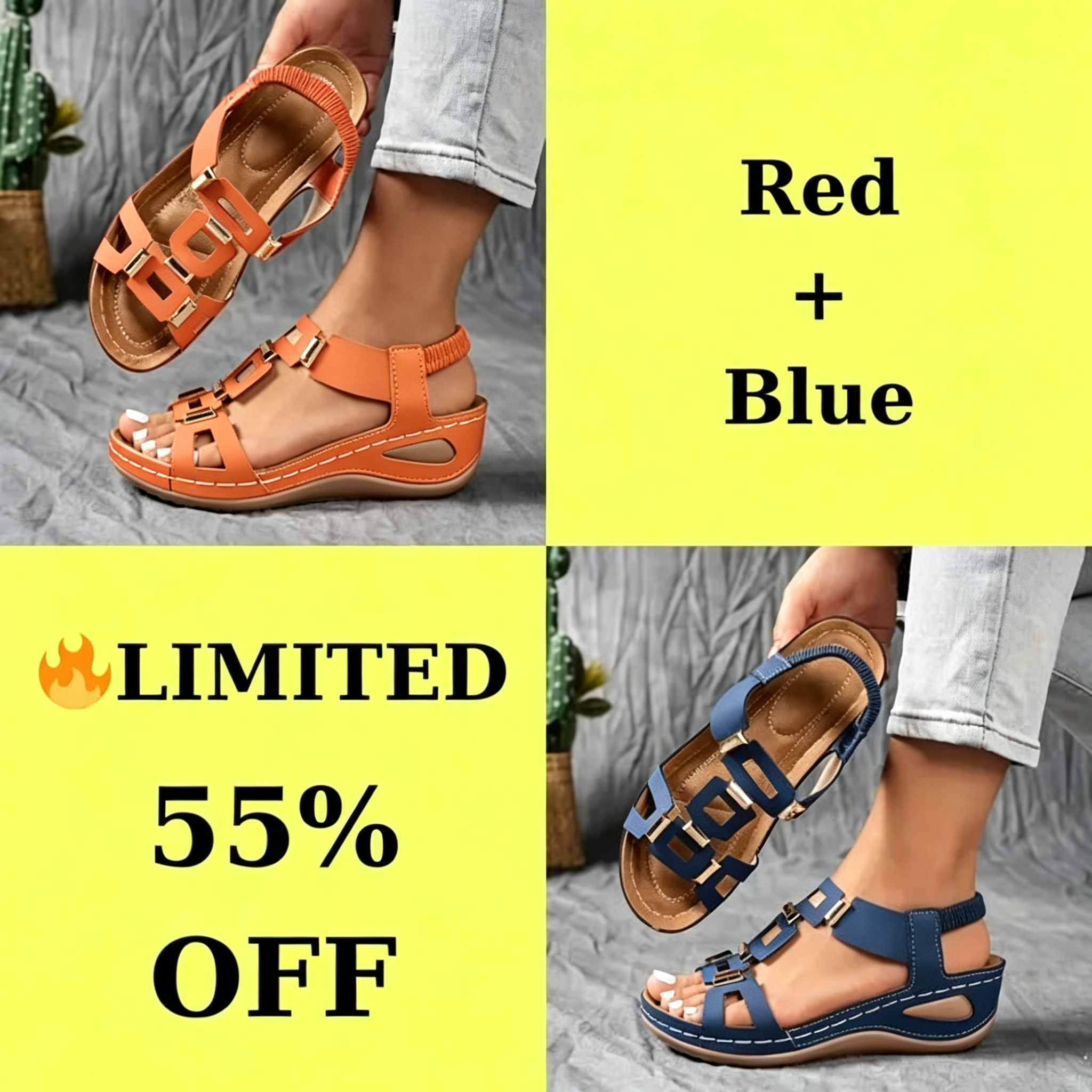 🔥2026 Summer Best Seller — 49% OFF! 🔥Women's Soft-Sole Orthopedic Sandals are here!