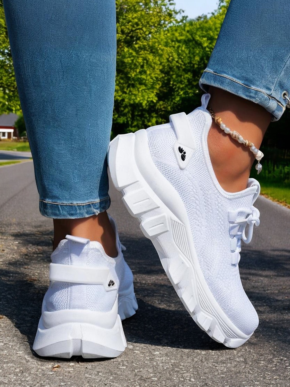 Women's Khaki Breathable Walking Shoes - Lightweight Lace-Up Comfort Sneakers For Travel and Daily Wear 2026 - $29.99 &ndash;P3
