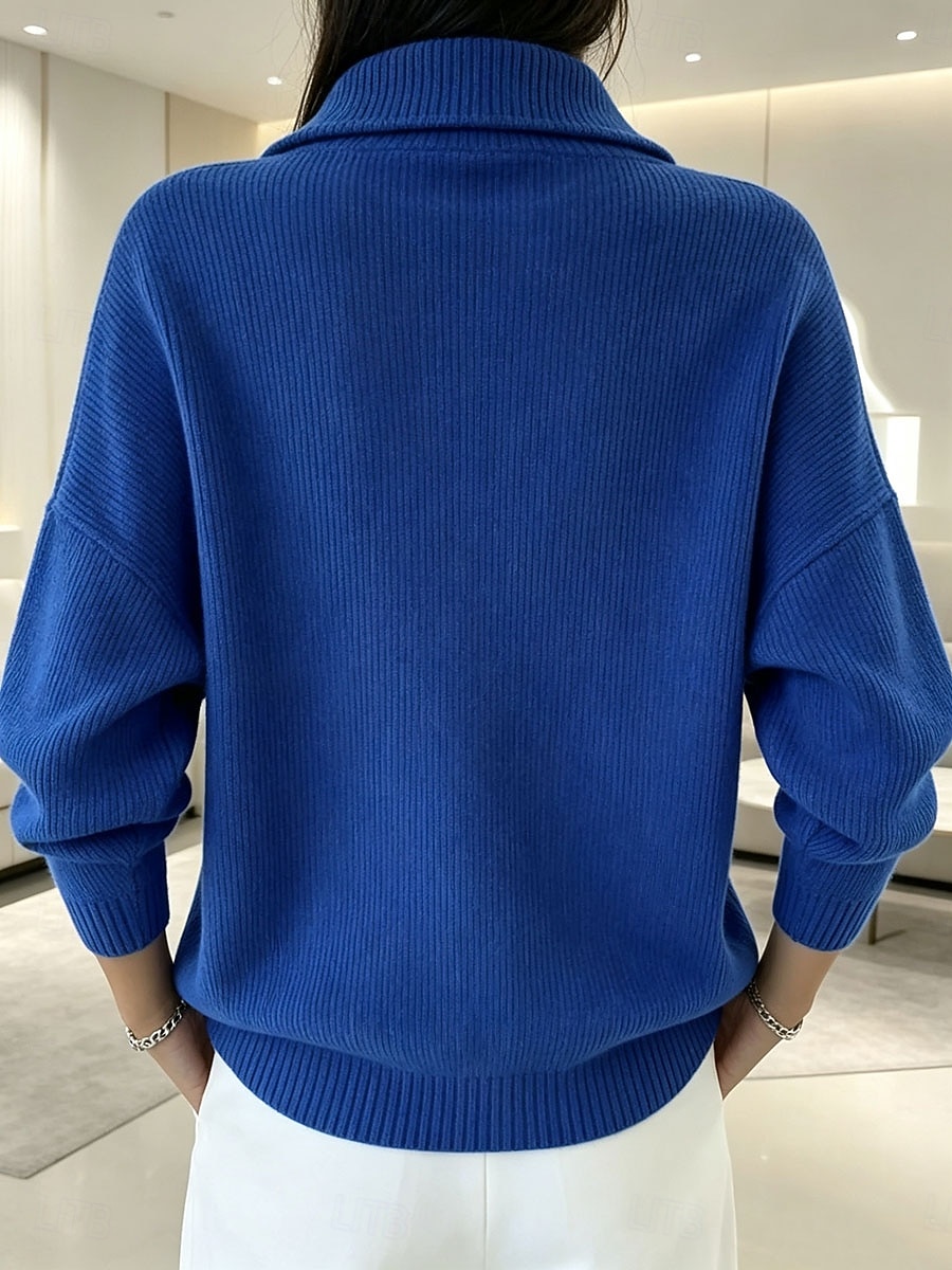Women's Corduroy Zip Up Shirt - Quarter Zip Stand Collar Long Sleeve Casual Fall Pullover 2026 - &euro;32.99 &ndash;P3