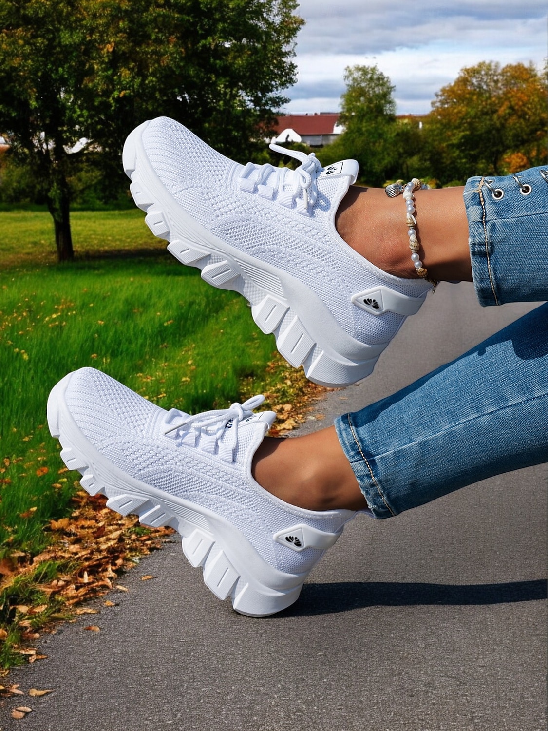 Women's Khaki Breathable Walking Shoes - Lightweight Lace-Up Comfort Sneakers For Travel and Daily Wear 2026 - $29.99 &ndash;P2