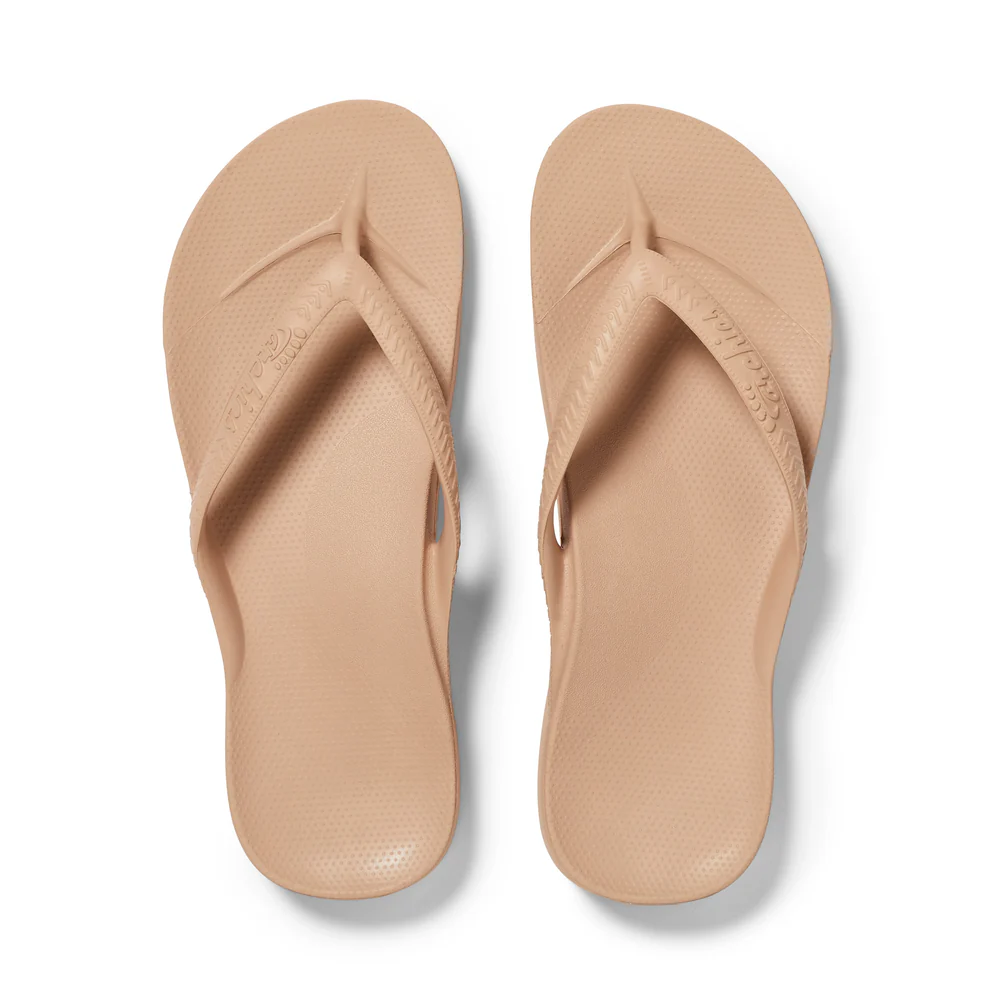 Arch Support Flip Flops - Classic - Brown