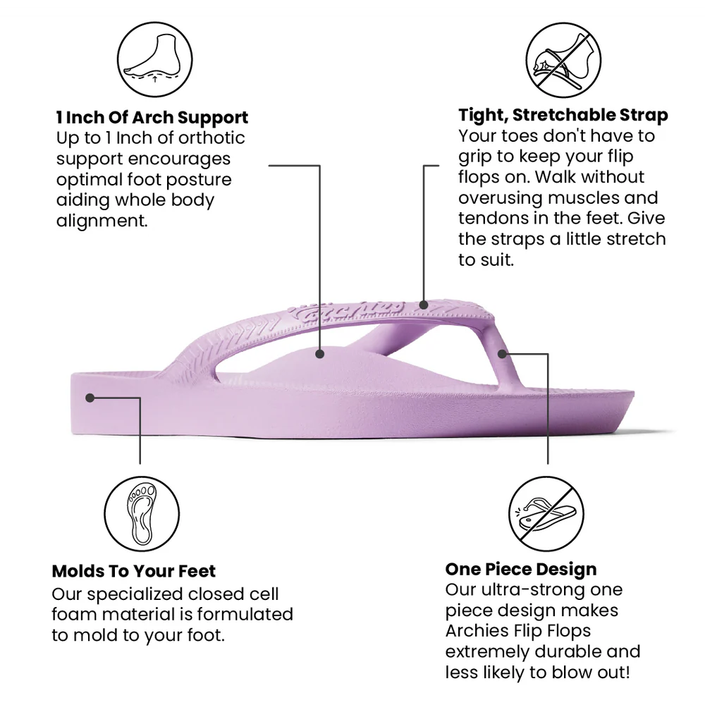 Arch Support Flip Flops - Classic - Brown