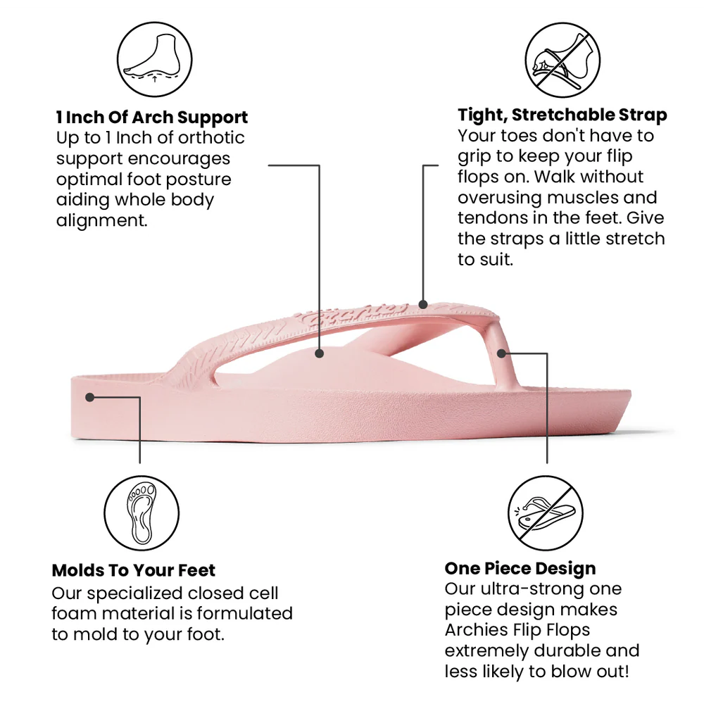 Arch Support Flip Flops - Classic - Brown