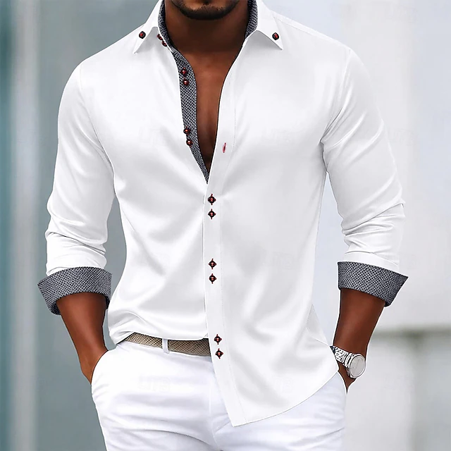 Men's Shirt Dress Shirt Non Iron Shirt Button Up Shirt