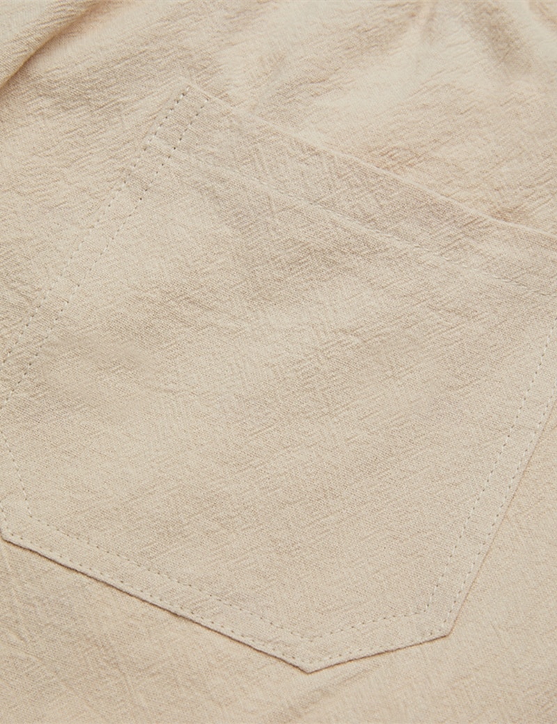 Men's Shorts Linen Shorts Summer Shorts Beach Shorts Drawstring Elastic Waist Multi Pocket Plain Knee Length Outdoor Beach Hawaiian Casual ArmyGreen Black Inelastic 2026 - $24.99 –P10
