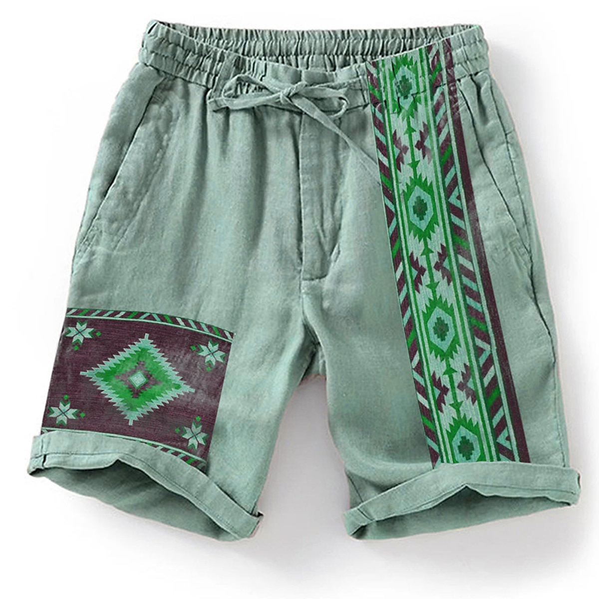 Men's Graphic Shorts Summer Shorts Beach Shorts Mid Waist Designer Ethnic Style Casual Daily Beach Drawstring Elastic Waist 3D Print Designer Clothing Apparel 2026 - $25.99 –P6