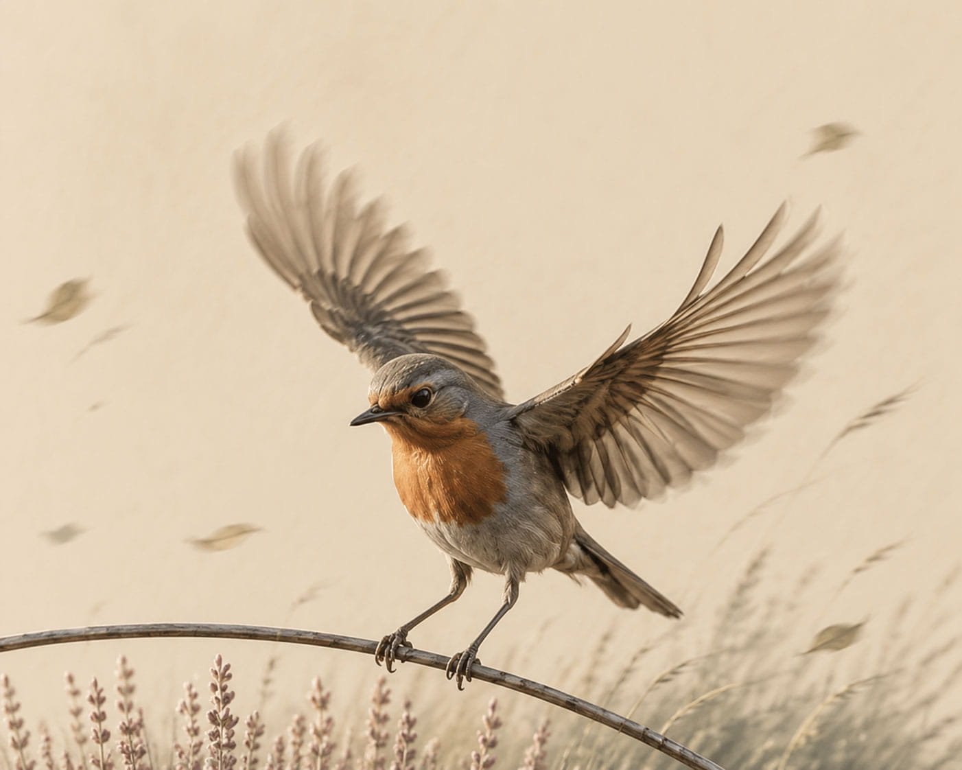 The wind will flutter its wings