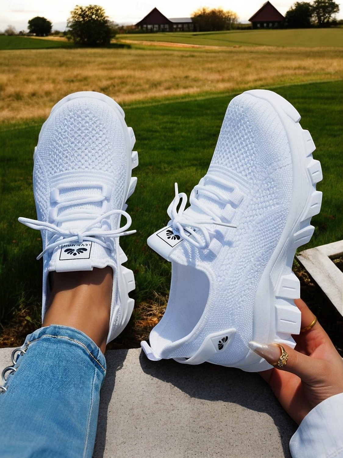 Women's Khaki Breathable Walking Shoes - Lightweight Lace-Up Comfort Sneakers For Travel and Daily Wear 2026 - $29.99 &ndash;P1