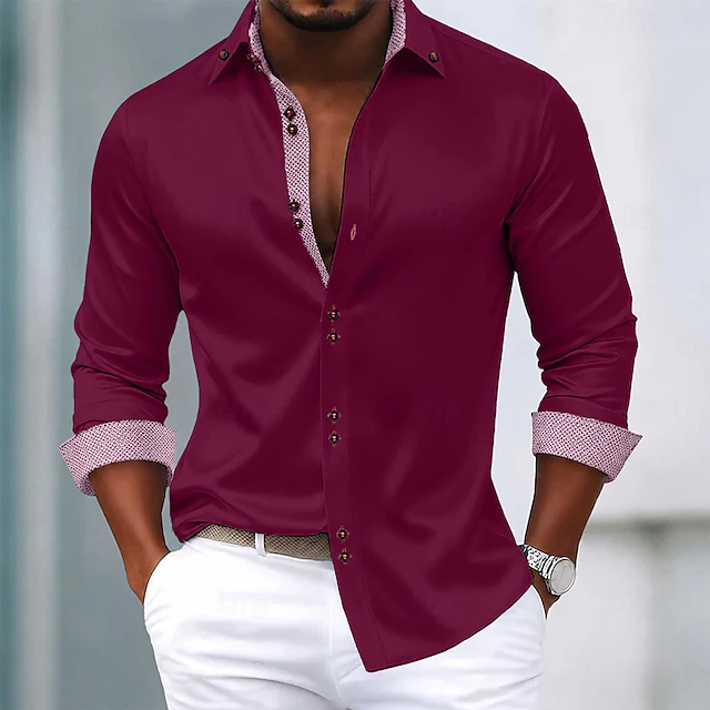Men's Shirt Dress Shirt Non Iron Shirt Button Up Shirt
