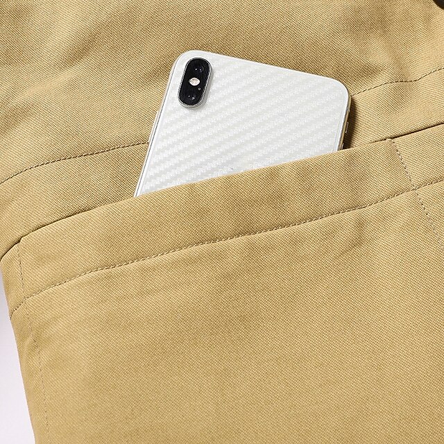 Men's Lightweight Jacket Trucker Jacket Outdoor Jacket Summer Jacket Daily Wear Workfashion Windproof Buttons Inside Pocket Spring Fall Plain Stylish Business Shirt Collar Regular Black khaki Army
