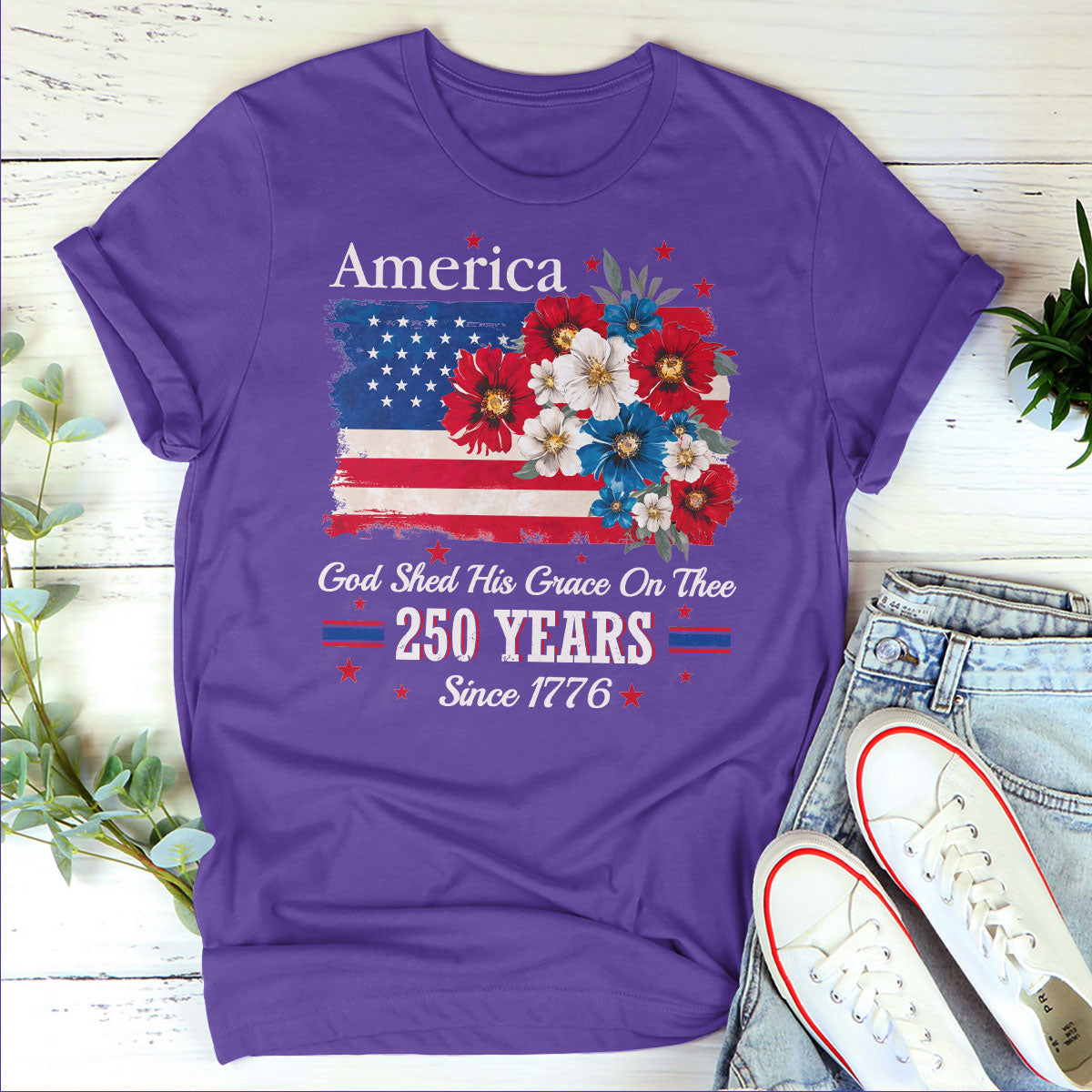 God Shed His Grace On Thee | Personalized 2D Unisex T-shirt