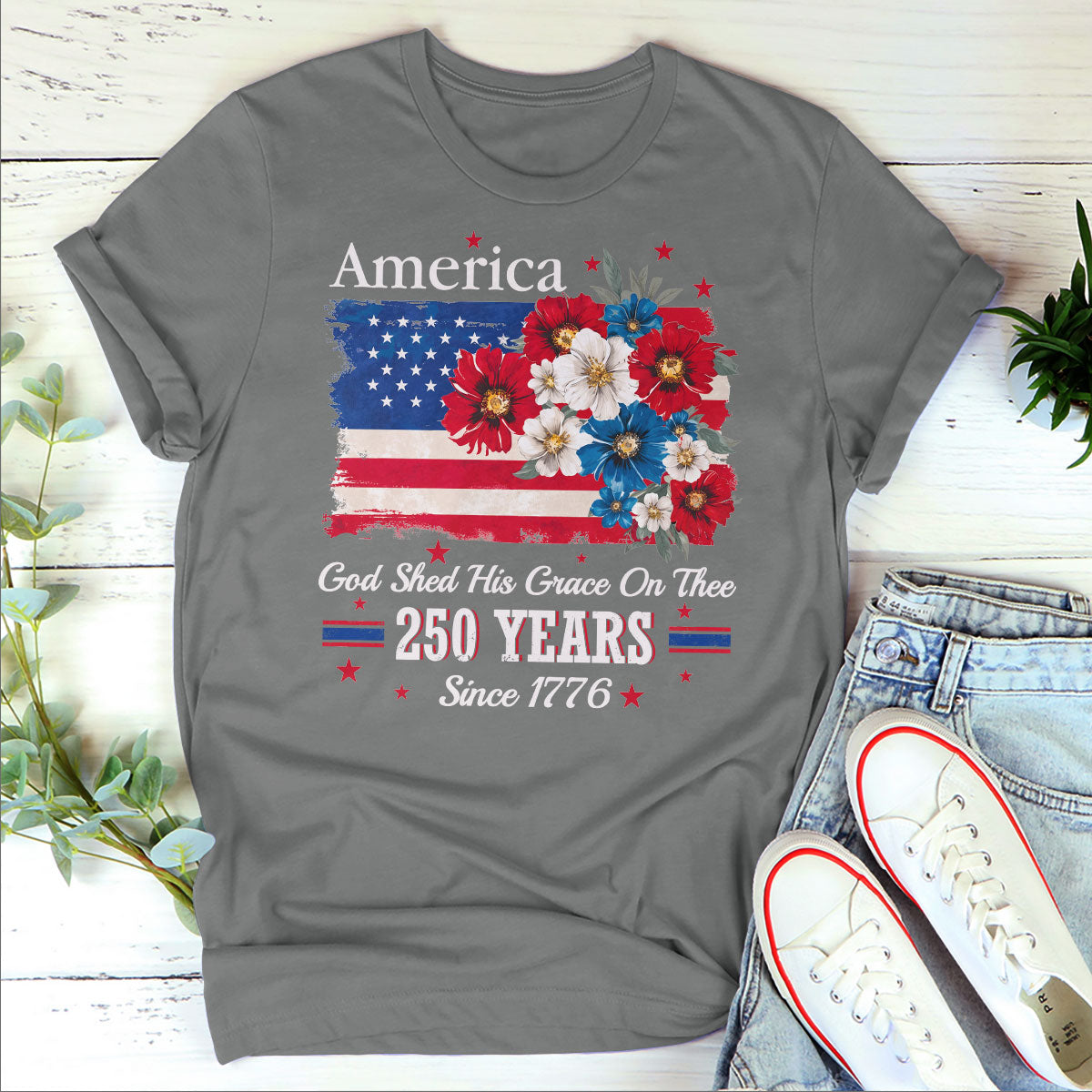 God Shed His Grace On Thee | Personalized 2D Unisex T-shirt