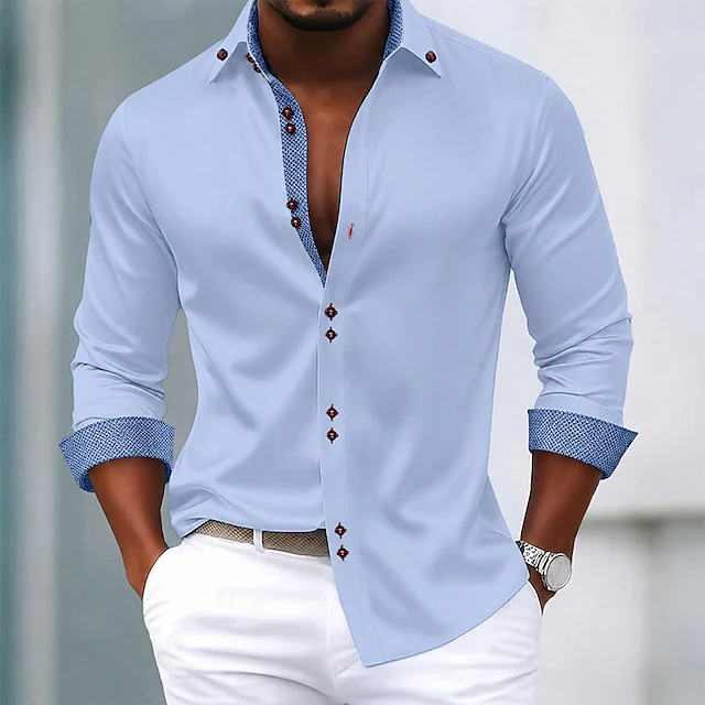 Men's Shirt Dress Shirt Non Iron Shirt Button Up Shirt