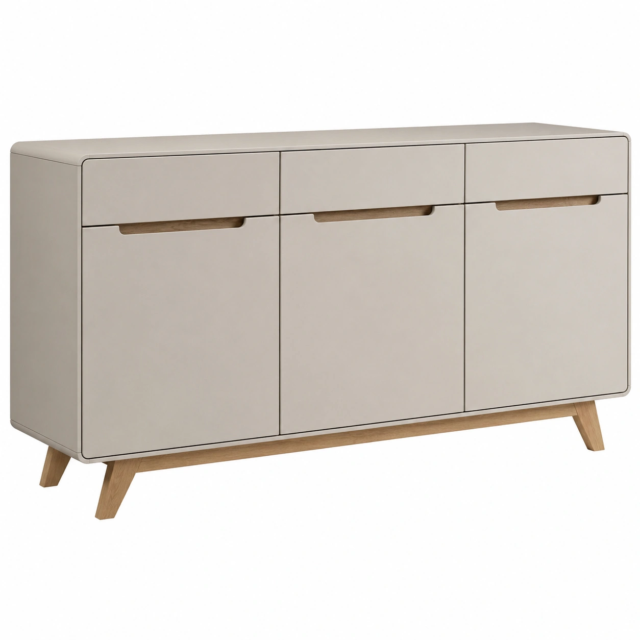 Sideboard Mailand Beige Matt Minimalistisch Modern 192x83x40 cm-onqira