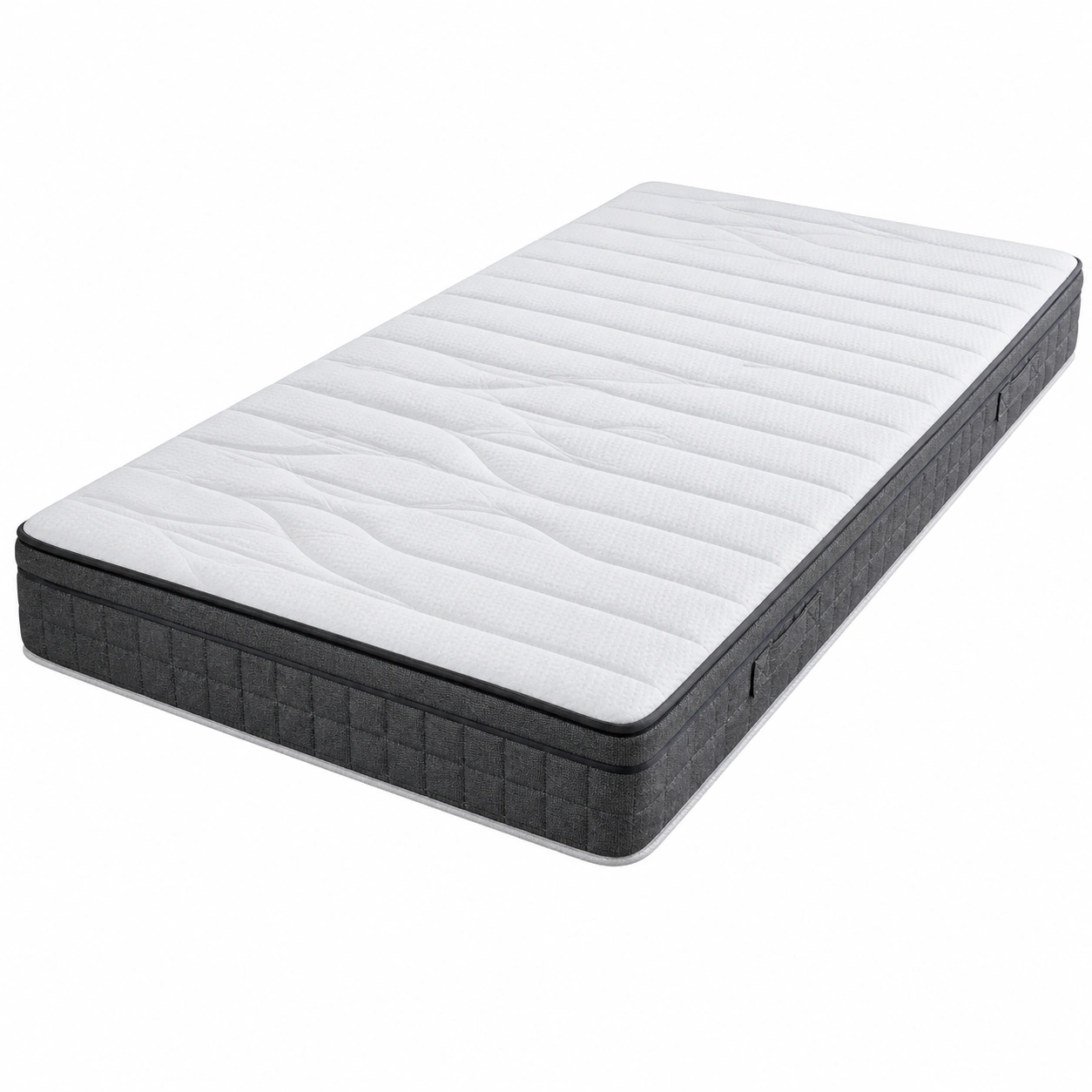 Rollmatratze 140x200 cm Komfortschaum Matratze 13 cm Hoehe Atmungsaktiv Weiss-onqira