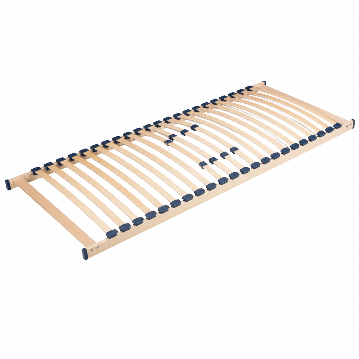 Lattenrost 90x200 cm Federholzrahmen Holz Natur Verstellbare Leisten Stabiler Bettrahmen-warmnix